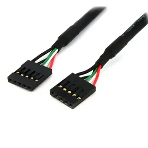 StarTech USBINT5PIN24 5-pin IDC Motherboard Header Cable Female to Female 0.609 m Black