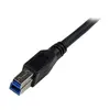 StarTech USB 3.0 kabelis ar taisnu leņķi A uz B 1m Photo 4
