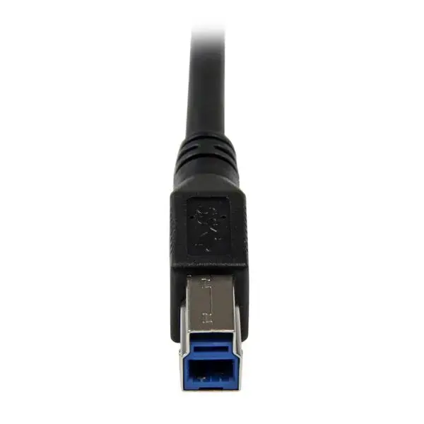 StarTech USB 3.0 kabelis ar taisnu leņķi A uz B 1m Photo 5