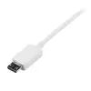 StarTech USB Type-A to Micro-USB Cable 0.5m White Photo 3