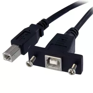 Panel Mount USB Cable B to B - F/M, StarTech, USBPNLBFBM3