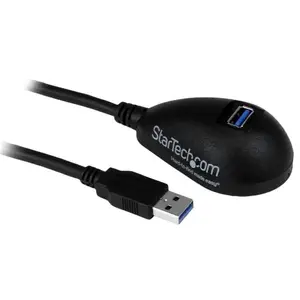StarTech USB3SEXT5DKB 1.5 м кабель-удлинитель SuperSpeed USB 3.0 USB A штекер - USB A гнездо черный
