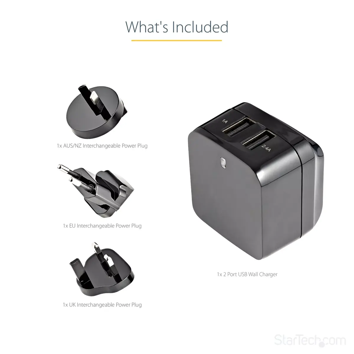 Sienas lādētājs StarTech.com USB divu portu 17W/3.4A Photo 11