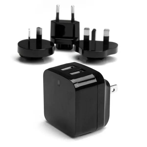 StarTech divu portu USB sienas lādētājs