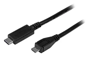 StarTech USB-C to Micro USB-B Cable USB 2.0 1m Black