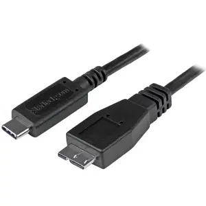 Кабель StarTech USB-C - Micro-B 1 м USB 3.2 Gen 2 10Gbps 3A Черный USB31CUB1M