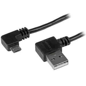 Micro-USB Cable Right-Angled Connectors StarTech.com USB2AUB2RA1M