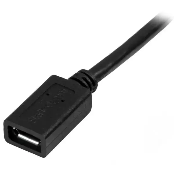 StarTech USBUBEXT50CM Micro-USB Extension Cable Photo 2