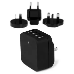 USB Wall Charger StarTech.com 4-Port 34W 6.8A Black