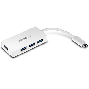 Trendnet TUC-H4E interface hub USB 3.2 Gen 1 (3.1 Gen 1) Type-C 5000 Mbit/s White