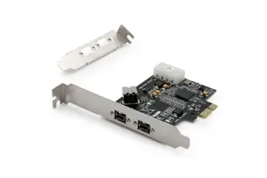 Digitus Firewire 800 (1394b) PCIe Card with XIO2213B Chipset, 3 Ports and Wired Connectivity for Internal Installation