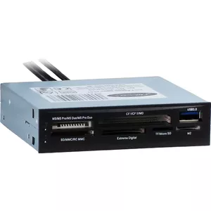 Inter-Tech CI-01 karšu lasītājs USB 3.2 Gen 1 (3.1 Gen 1) Iekšējs Melns