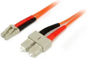StarTech.com 1m Fiber Optic Cable Multimode Duplex 62.5/125 LSZH LC to SC OM1