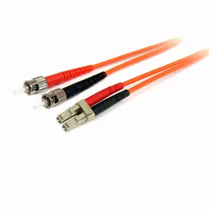 StarTech FIBLCST1 1m Fiber Optic Cable Multimode Duplex OM1 62.5/125 LSZH LC/ST Orange