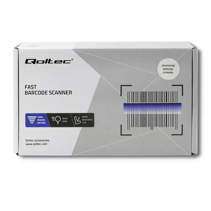 Fixed barcode reader QOLTEC 50864 1D/2D USB Photo 6