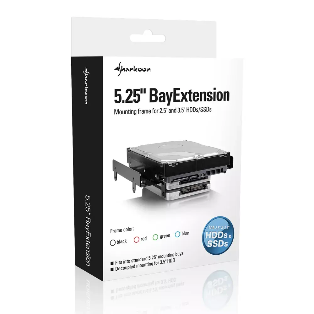 5.25" BayExtension Sharkoon Black Photo 6