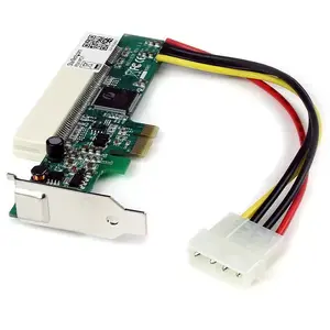 Адаптер PCIe в PCI StarTech PEX1PCI1 — интерфейс PCIe, 1× 32‑бит PCI, красный, 70×135×20 мм