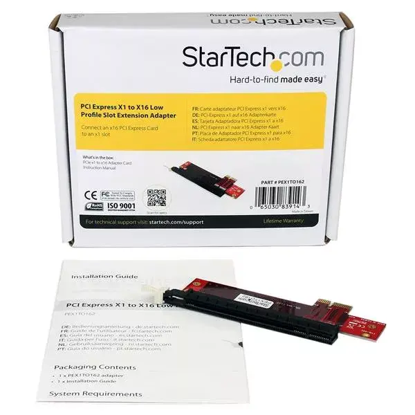 StarTech PCIe x1 uz x16 zema profila adapteris PEX1TO162 Photo 5