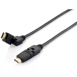 Equip 119361 HDMI kabelis 1 m HDMI Type A (Standard) Melns