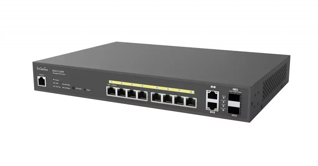 Управляемый коммутатор EnGenius CloudSwitch L2Plus 8 Full PoE Photo 2