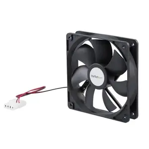 StarTech FANBOX12 Datora korpusa ventilators 120x25mm Dubultais lodīšu gultnis 2000 RPM LP4 Melns