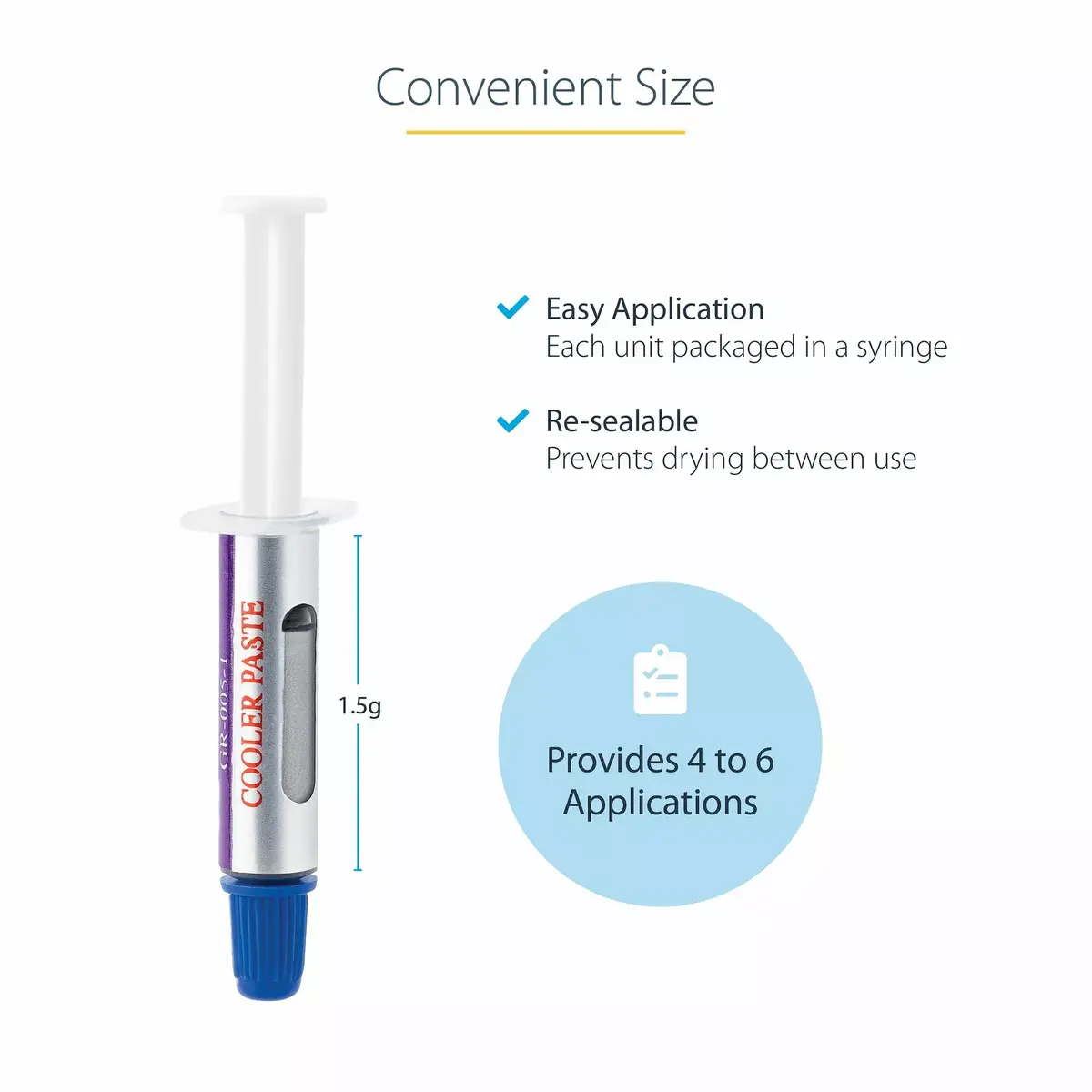 Термопаста StarTech SILVGREASE1 Photo 4