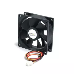 StarTech.com FAN8X25TX3L Datora dzesēšanas sistēma Datora korpusam Ventilators 8 cm Melns