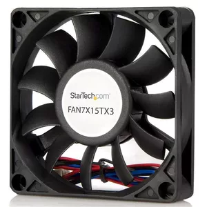 StarTech.com FAN7X15TX3 Datora dzesēšanas sistēma Datora korpusam Ventilators 7 cm Melns