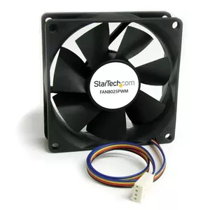 StarTech.com FAN8025PWM Datora dzesēšanas sistēma Datora korpusam Ventilators 8 cm Melns