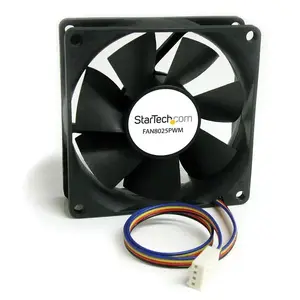 StarTech Computer Case Fan FAN8025PWM 8 cm Black 12 V with PWM Connector