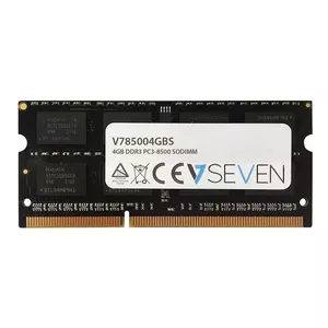 V7 V785004GBS atmiņas modulis 4 GB 1 x 4 GB DDR3 1066 MHz