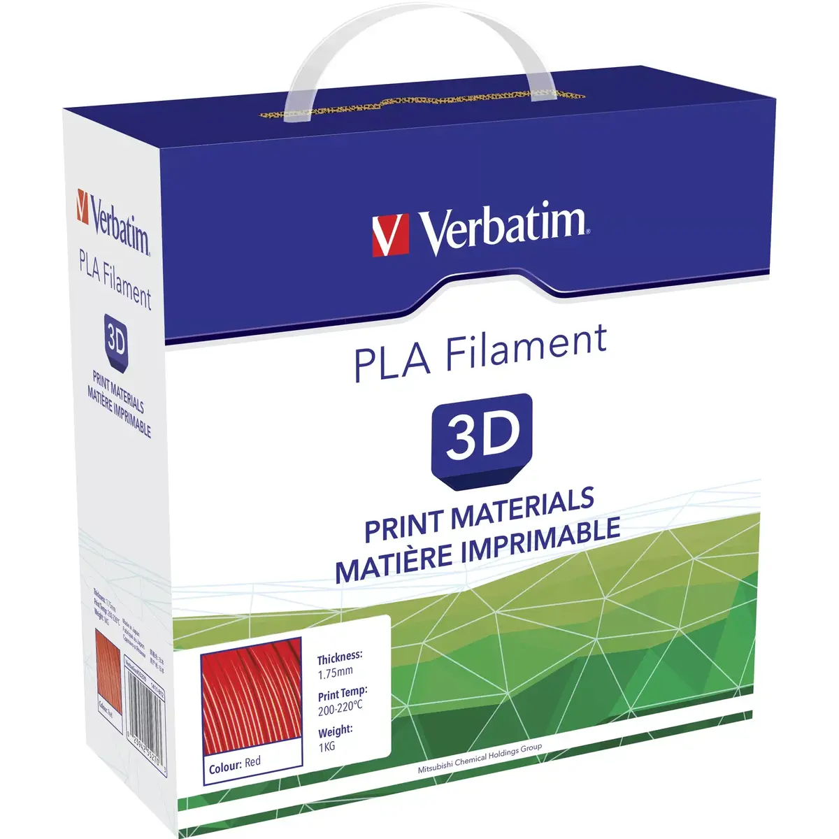 PLA Filaments Verbatim 1.75mm Sarkans Photo 3