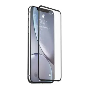 Tempered Glass Screen Protector Devia Van Entire View for iPhone XR — Anti-glare, Black