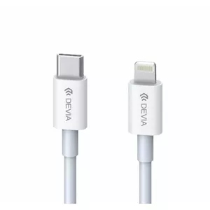 USB-C to Lightning cable Devia Smart Series PD 18W — white, MFi certified