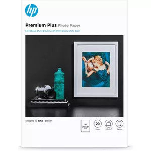 HP Premium Plus Glossy Photo Paper-20 sht/A4/210 x 297 mm