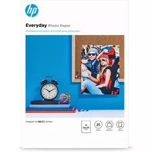 HP ikdienas daļēji glancēts fotopapīrs-25 lapas/A4/210 x 297 mm