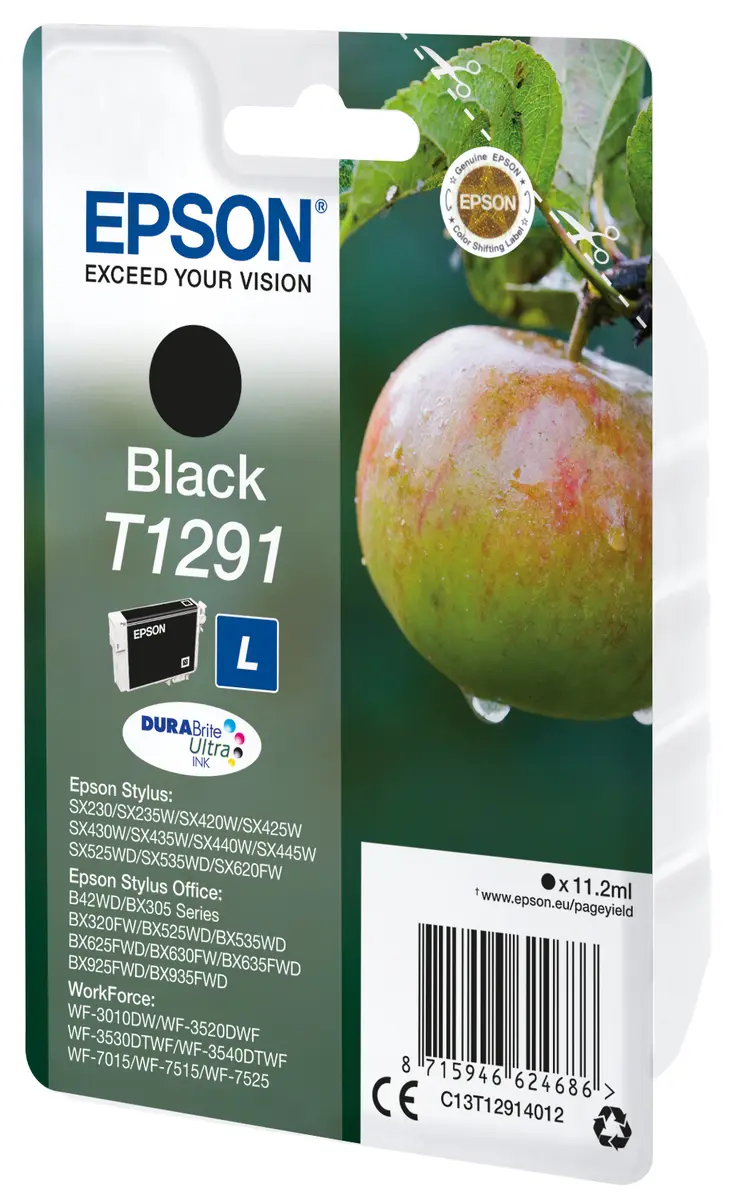 Epson T1291 DURABrite Ultra melnās krāsas