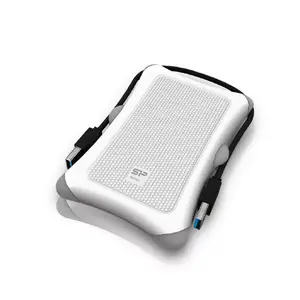 External HDD Silicon Power Armor A30 2TB 2.5" USB 3.2 Gen 1, white, shock‑resistant, 256‑bit AES