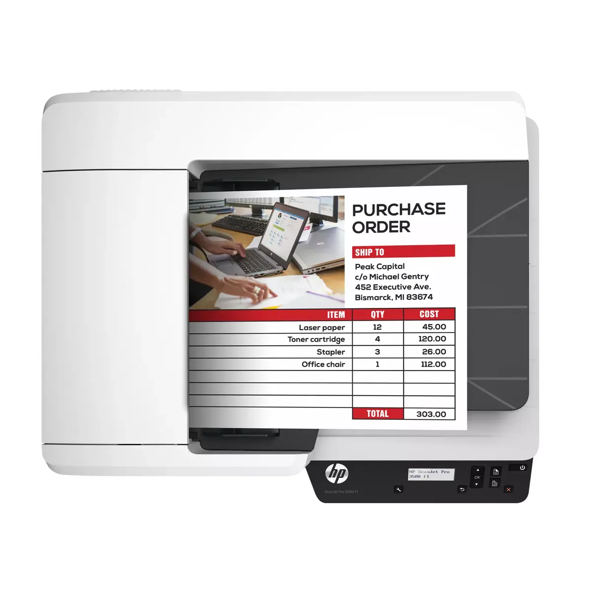 Plakanā un ADF skeneris HP Scanjet Pro 3500 f1 Photo 9