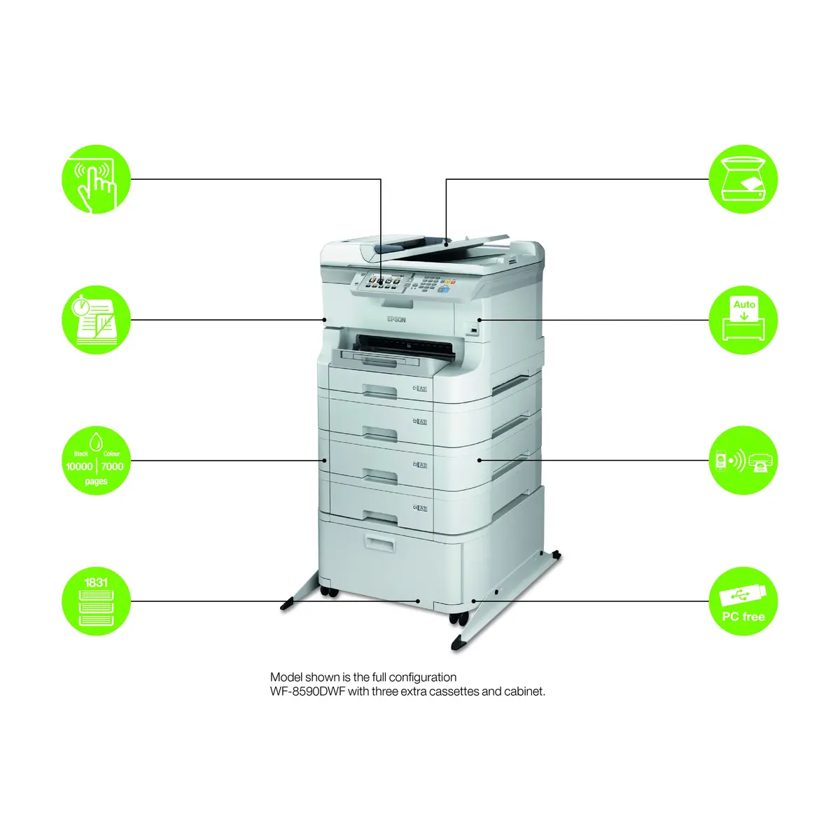 Epson Cyan XXL tintes padeves bloks