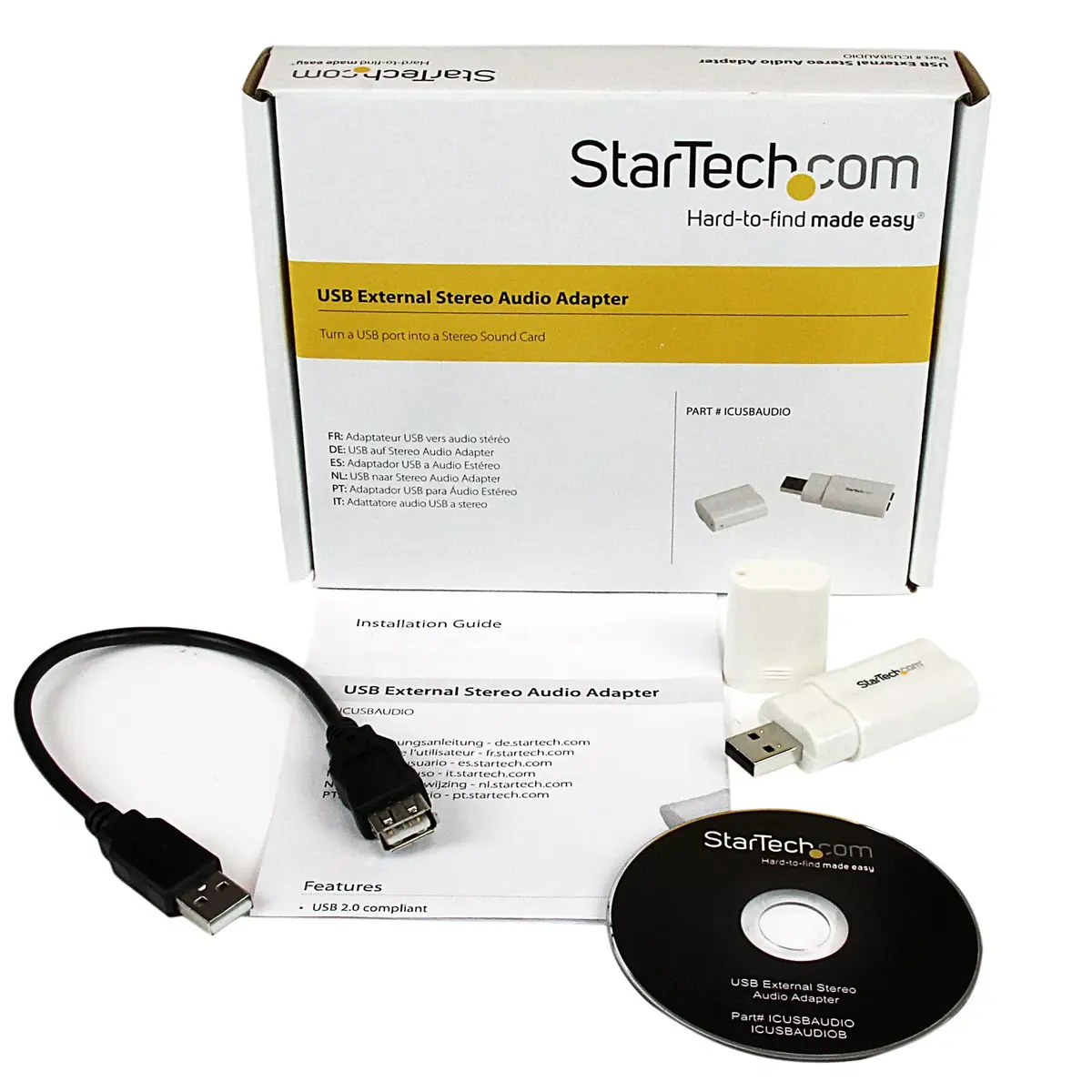 USB to Stereo Audio Adapter Converter StarTech.com ICUSBAUDIO Photo 6