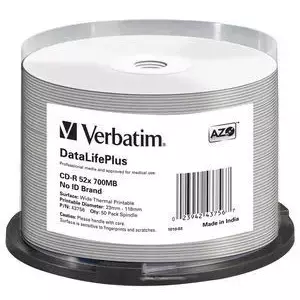 CD-R Verbatim DataLifePlus 52x 700 MB 50 pc(s)