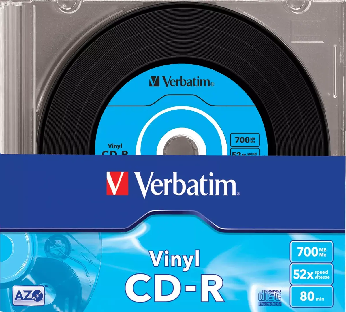 CD-R Verbatim AZO Data Vinyl 700 MB 52x Photo 2