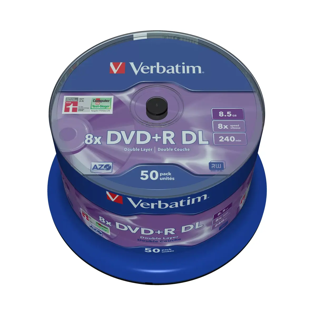 DVD+R DL Verbatim 43758 8x Matt Silver Photo 2