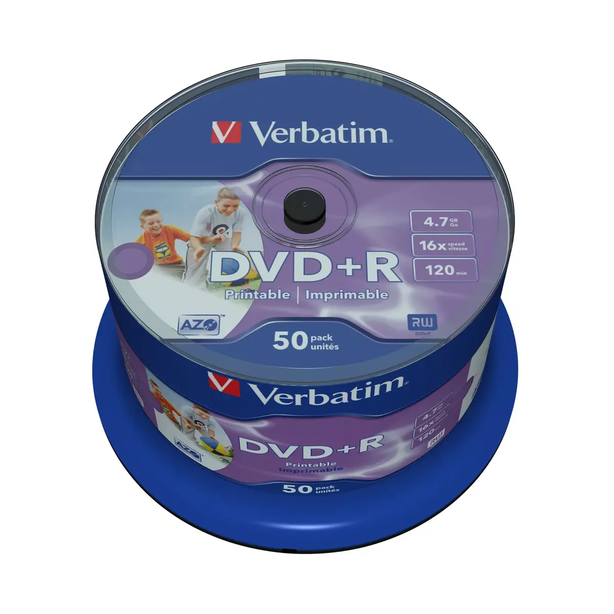 DVD+R Verbatim Wide Inkjet Printable No ID Brand Photo 4