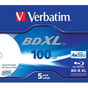 Verbatim 43789 lasīt/rakstīt blue-ray disks (BD) BD-R 100 GB 5 pcs