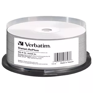 BD-R Verbatim DataLifePlus 25 GB 6x 120 mm spindlī — 25 diski