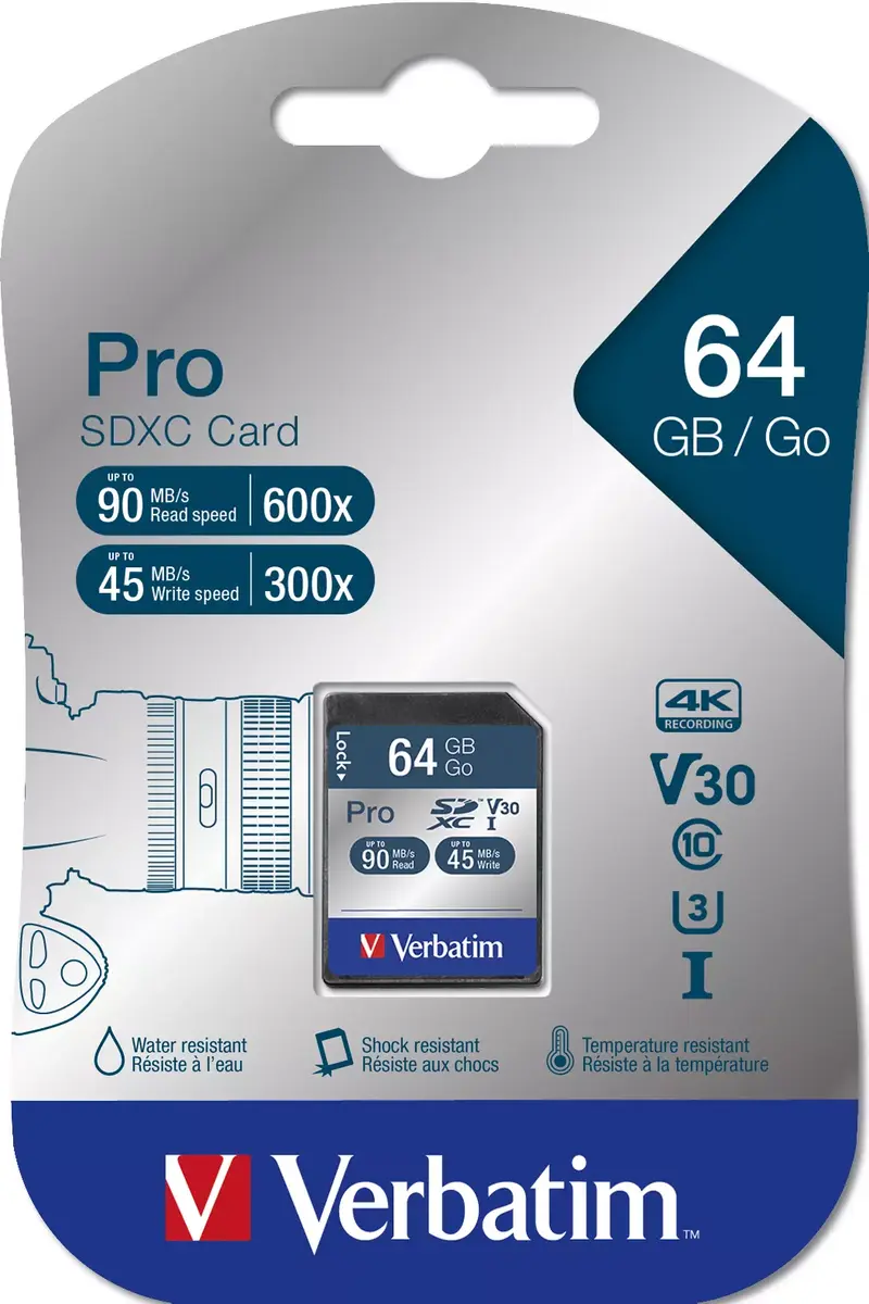 Zibatmiņa Verbatim Pro 64 GB SDXC Photo 2