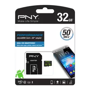 PNY Performance 32 GB MicroSDHC UHS-I Klases 10