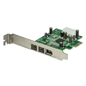 PCI Express FireWire Card Adapter StarTech PEX1394B3 — 3 Port (2x 1394b, 1x 1394a), PCIe 1.1, TI XIO2213B